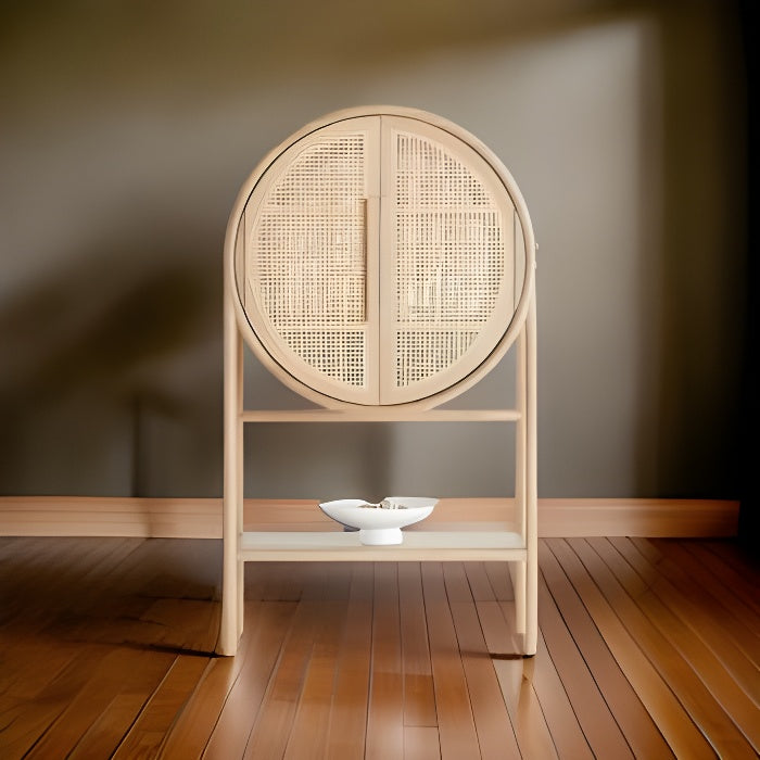 EGBE Natural Cane Cabinet