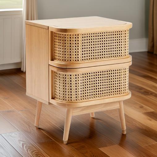 MANYU 2-Drawer Rattan