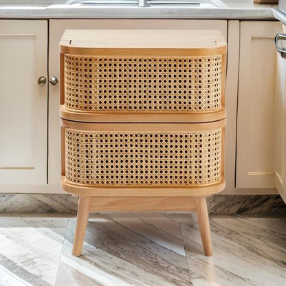 MANYU 2-Drawer Rattan